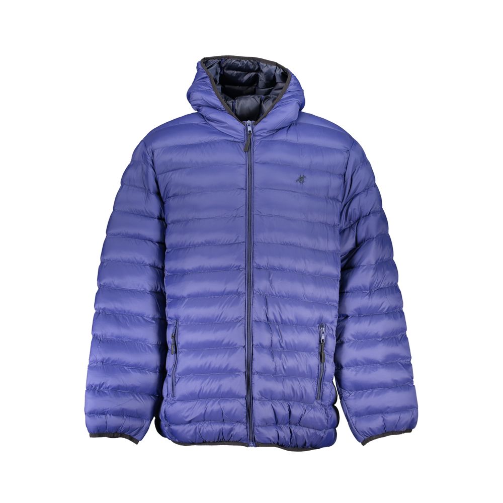 U.S. Grand Polo Blu Polyester Men Jacket - 5XL