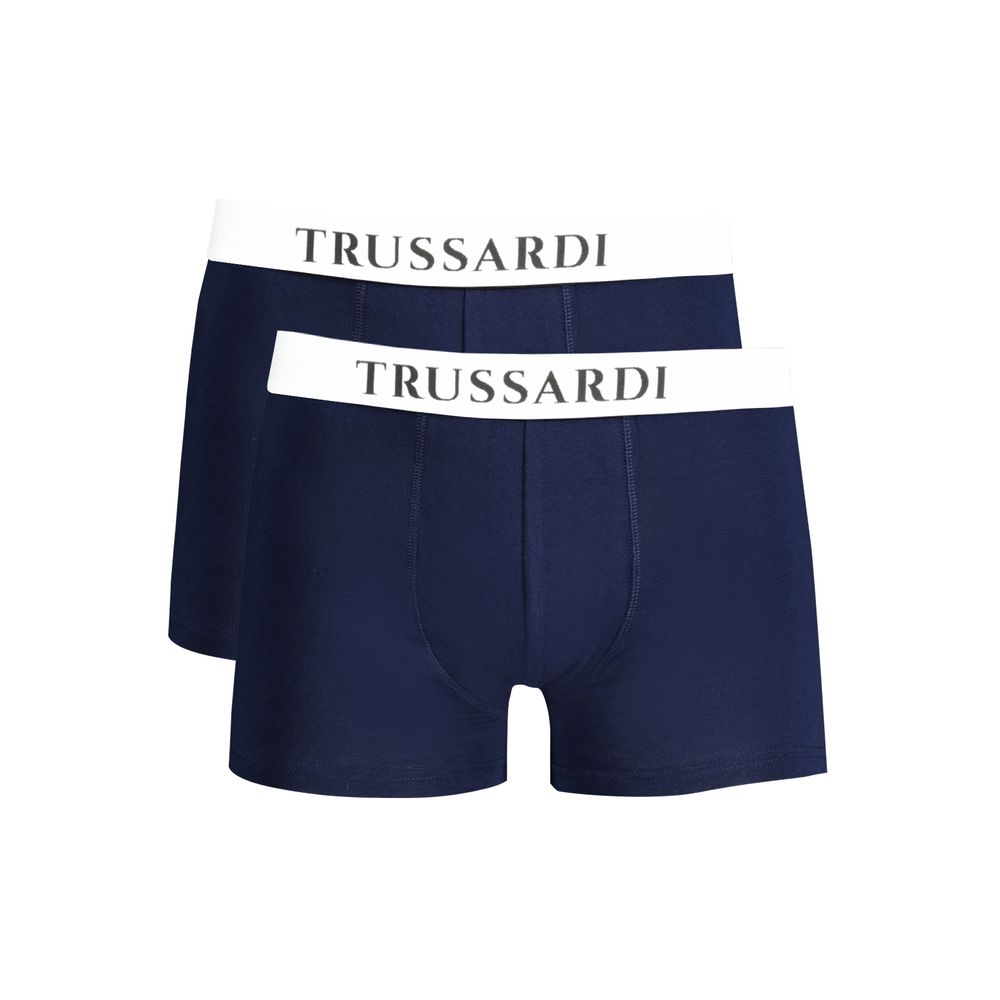 Trussardi Blu Cotton Men Underwear - Grigio