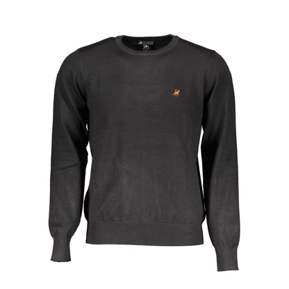 U.S. Grand Polo Black Viscosa Men Sweater