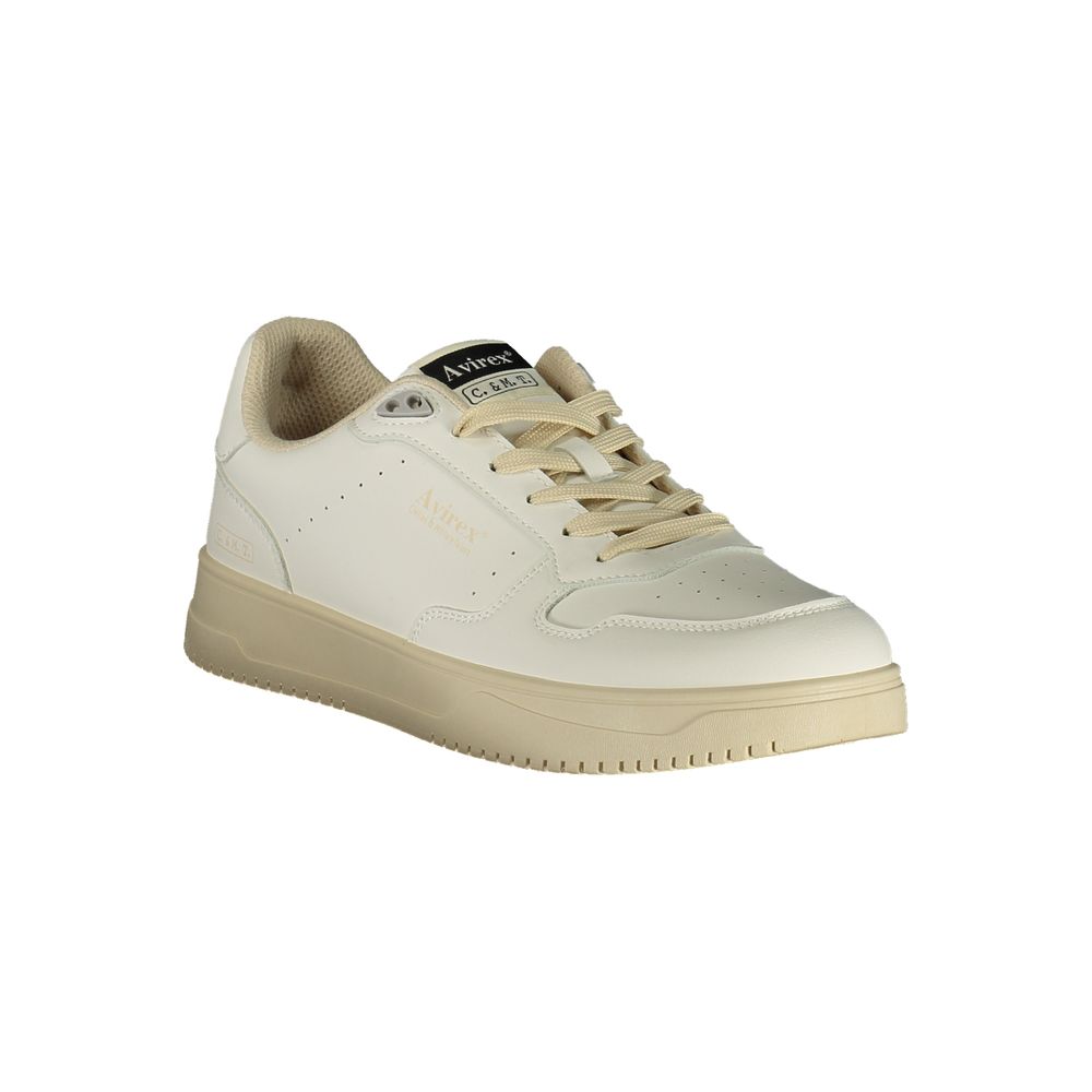 Avirex White Polyurethane Men Sneaker EU44/US11