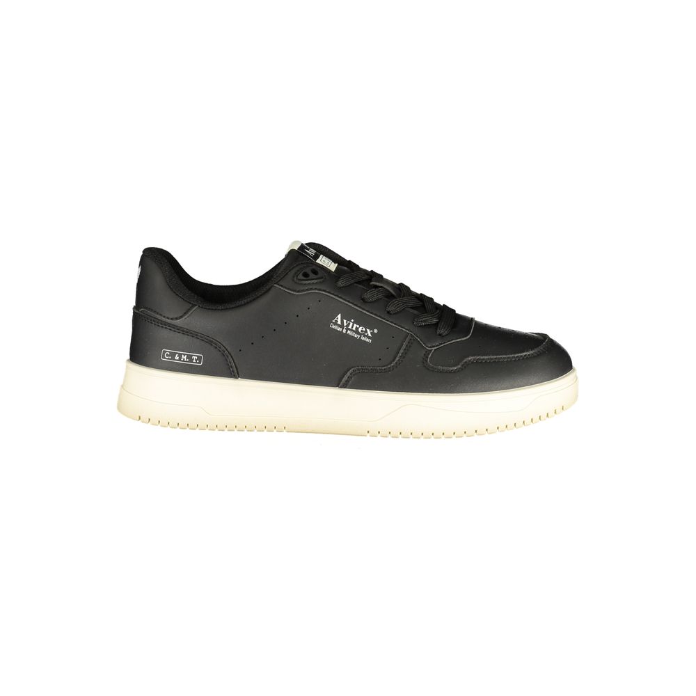 Avirex Laren Black Polyurethane Men Sneaker EU42/US9, EU43/US10, EU44/US11