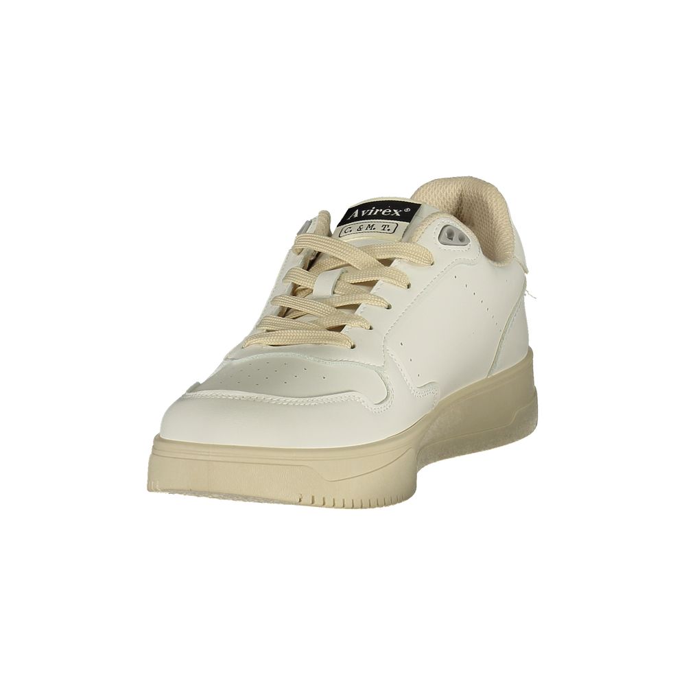 Avirex White Polyurethane Men Sneaker EU44/US11