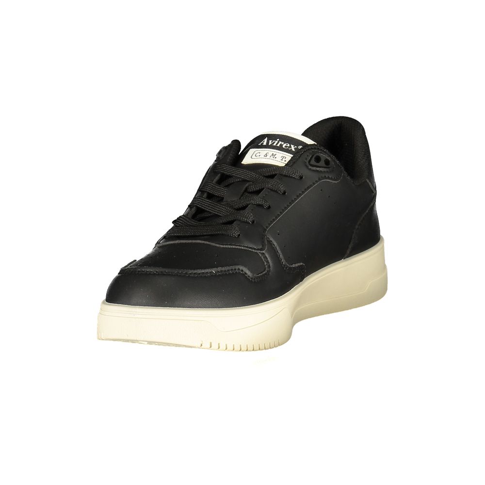Avirex Laren Black Polyurethane Men Sneaker EU42/US9, EU43/US10, EU44/US11