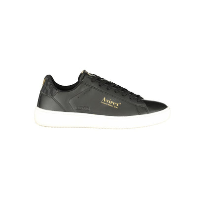 Avirex MIKEL Black Polyurethane Men Sneaker EU40/US7 to EU45/US12