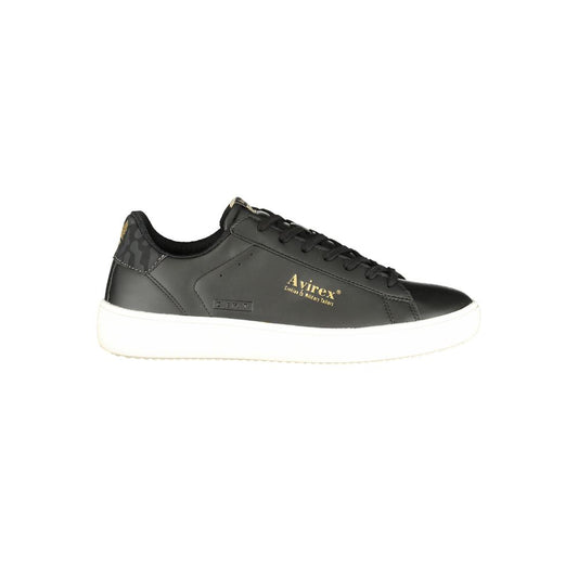 Avirex MIKEL Black Polyurethane Men Sneaker EU40/US7 to EU45/US12