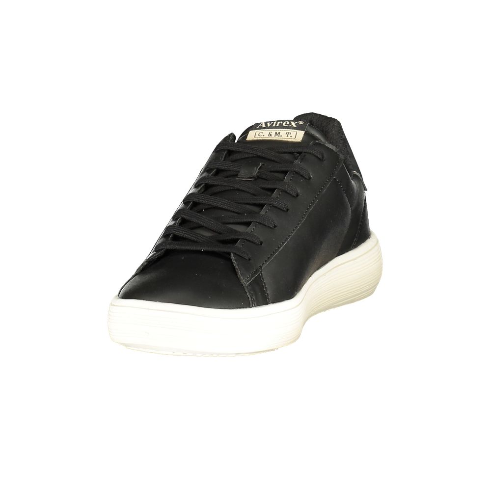 Avirex MIKEL Black Polyurethane Men Sneaker EU40/US7 to EU45/US12