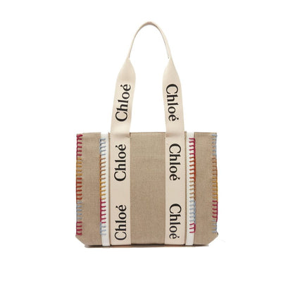 Chloé Beige Wool Tote Bag - Effortless Elegance Redefined