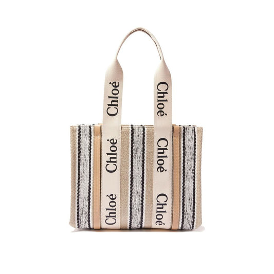 Chloé Beige Linen Tote Bag: Effortless Elegance