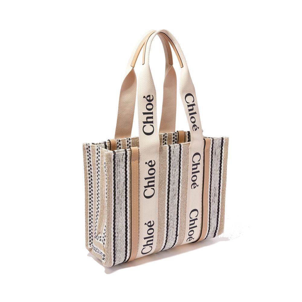 Chloé Beige Linen Tote Bag: Effortless Elegance