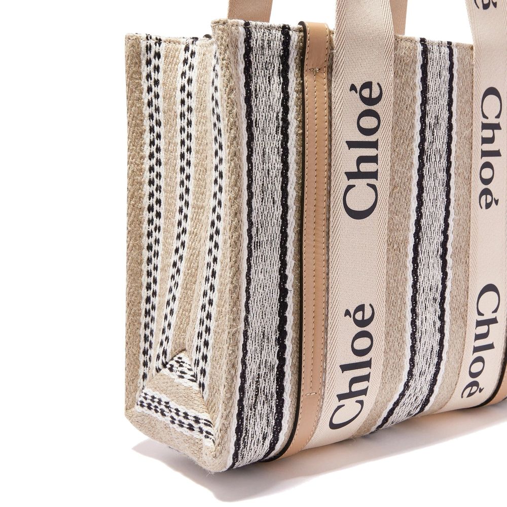 Chloé Beige Linen Tote Bag: Effortless Elegance