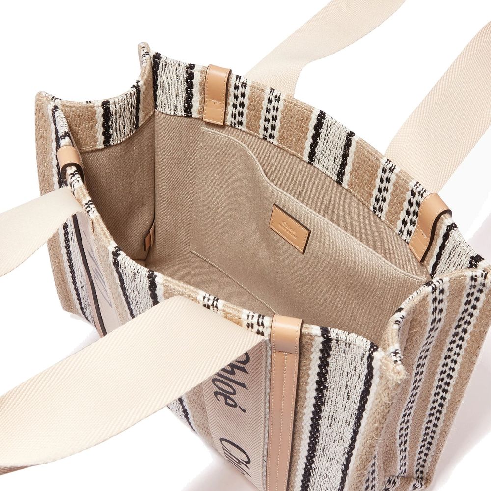 Chloé Beige Linen Tote Bag: Effortless Elegance