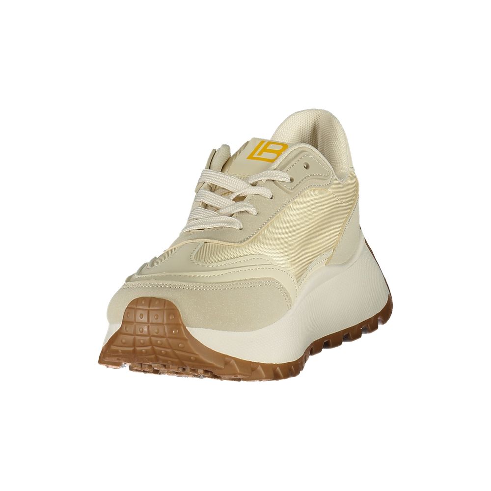 Laura Biagiotti Beige Polyurethane Women Sneakers