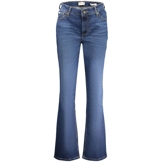 Guess Jeans Blu Cotton Women Jeans - G08 Mid Rise Straight