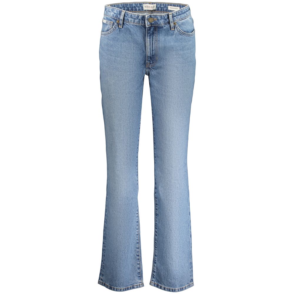 Guess Jeans Blue Cotton Straight-Leg Jeans - Effortless Style & Comfort
