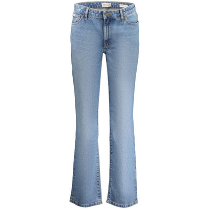 Guess Jeans Blue Cotton Straight-Leg Jeans - Effortless Style & Comfort