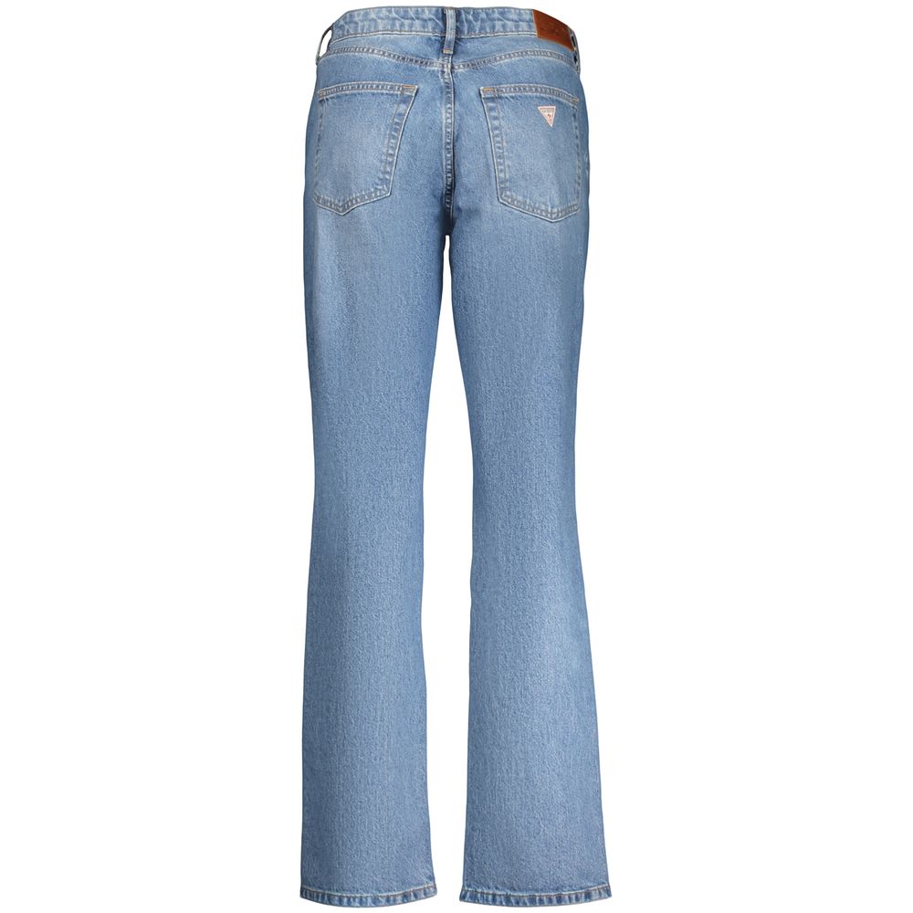 Guess Jeans Blue Cotton Straight-Leg Jeans - Effortless Style & Comfort
