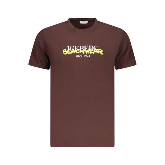 Iceberg Neon Cotton Men T-Shirt - Bold Streetwear Statement