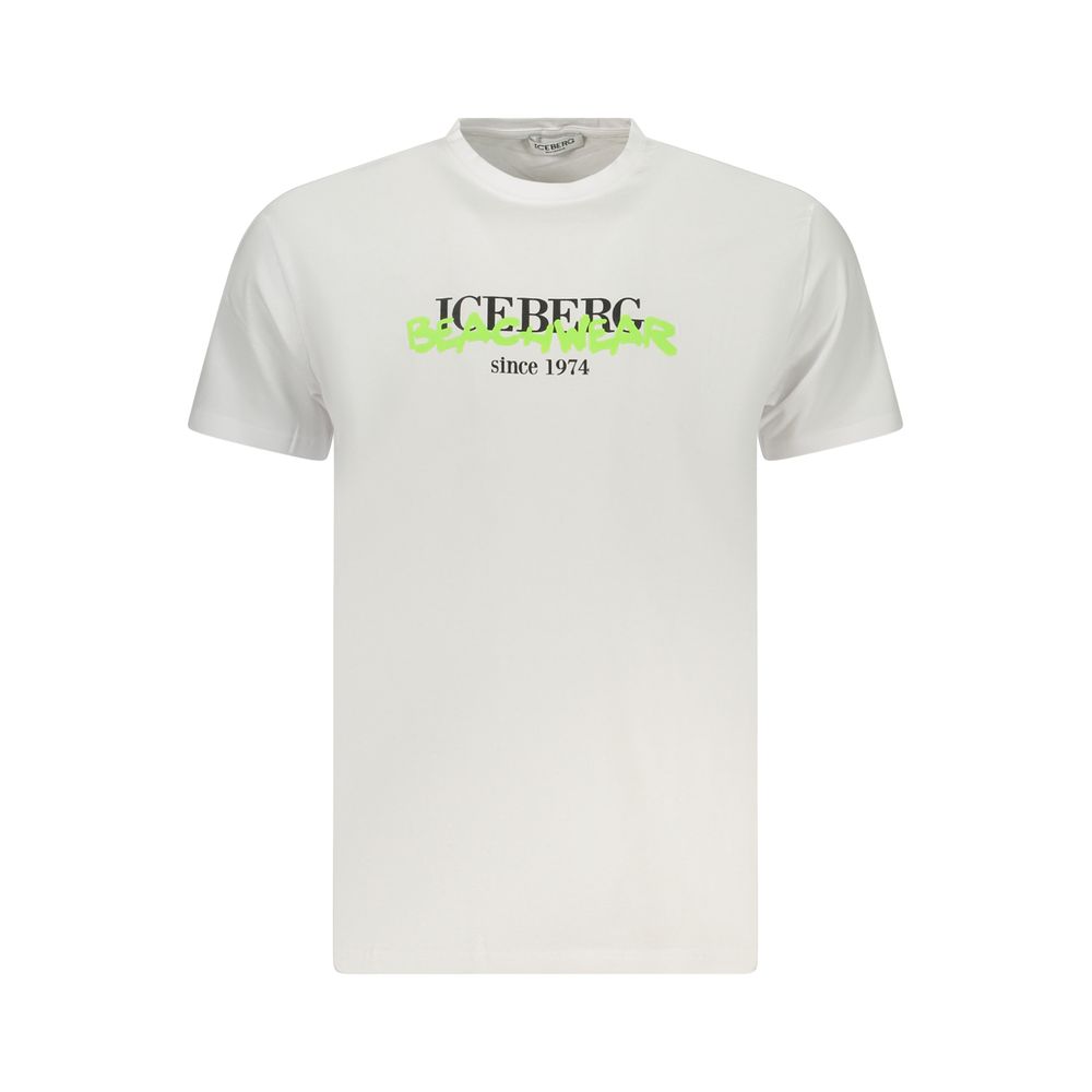 Iceberg White Cotton Men T-Shirt