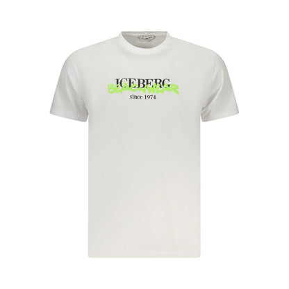 Iceberg White Cotton Men T-Shirt