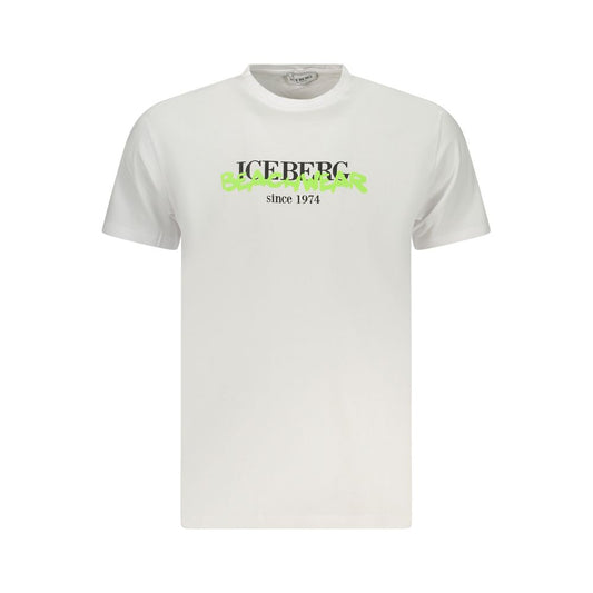 Iceberg White Cotton Men T-Shirt