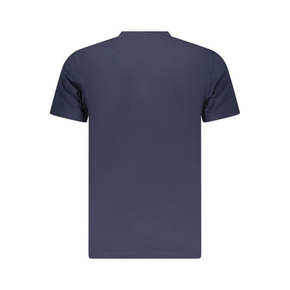Iceberg Neon Blue Cotton Mens T-Shirt - Bold and Expressive Style