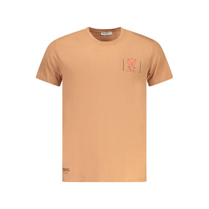 Iceberg Marrone Cotton Men T-Shirt - SUN SPELL Crew Neck