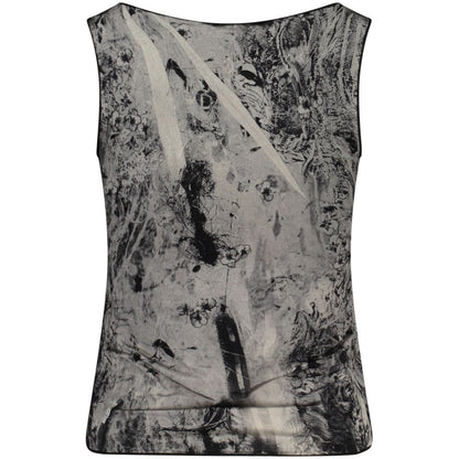 Desigual Edinburgh Fantasy Tank Top in Black Viscosa