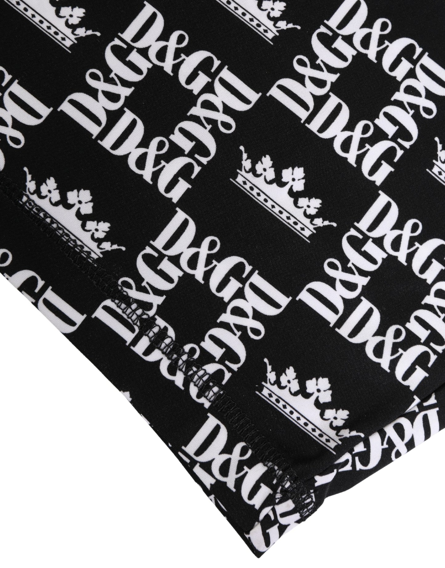 Dolce & Gabbana Mixed Print Leopard & Monogram Logo Cycling Shorts