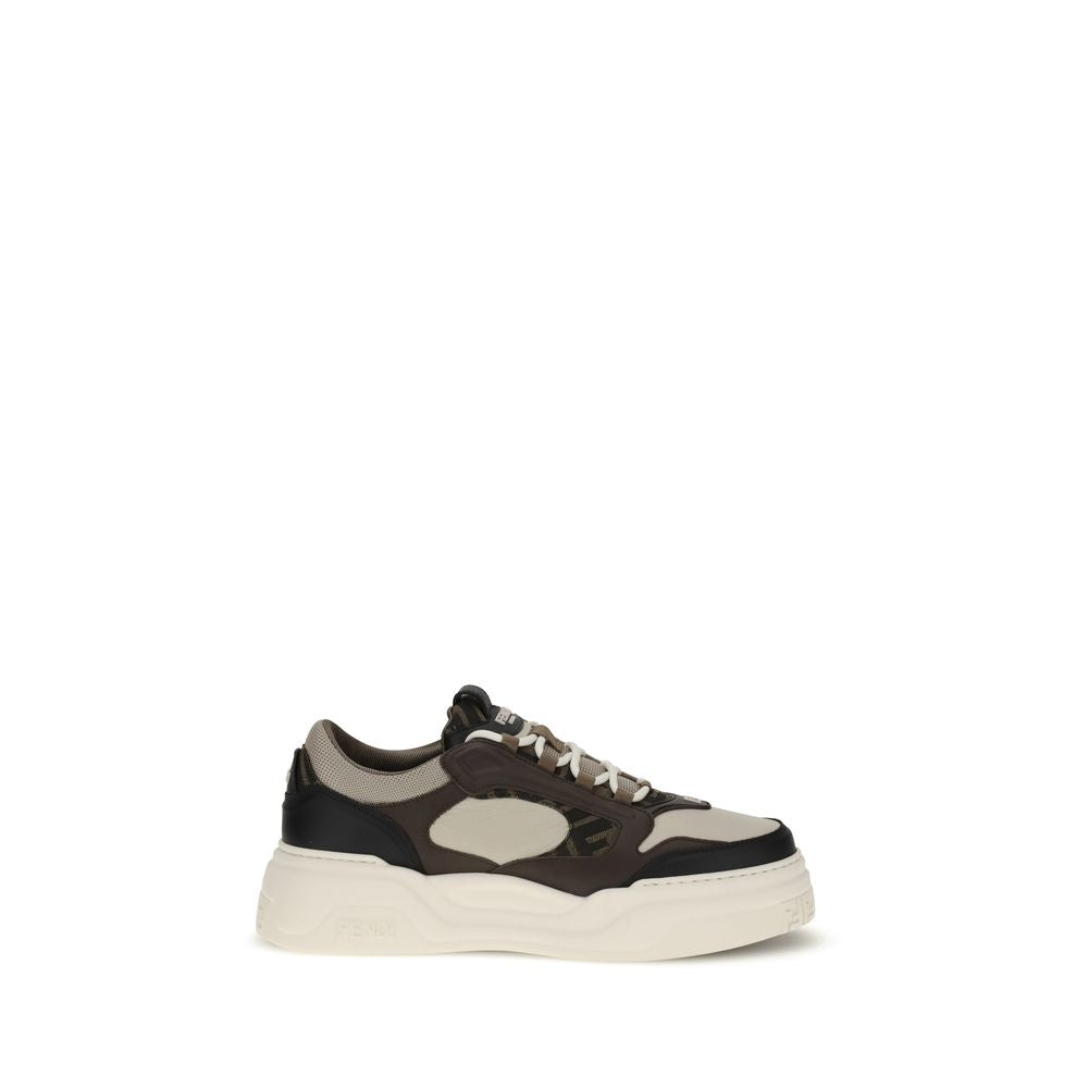 Fendi Force Calf Leather Bos Taurus Chunky Sneakers