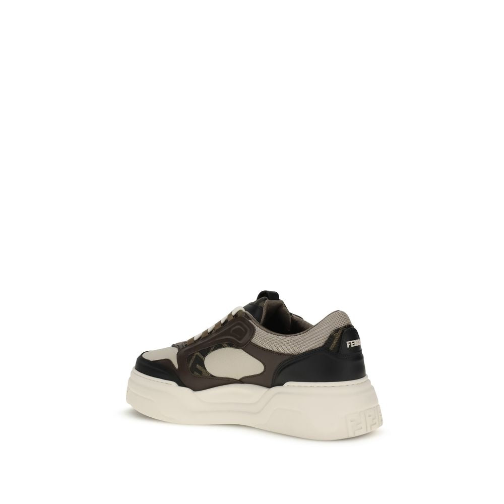 Fendi Force Calf Leather Bos Taurus Chunky Sneakers