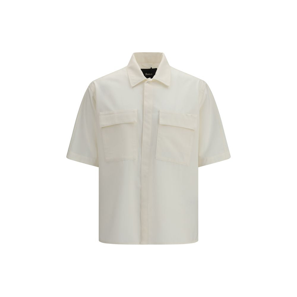 LAMINAR Beige Polyester Shortsleeve Shirt by Lardini