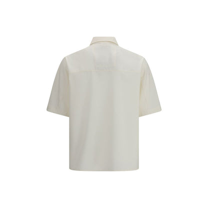 LAMINAR Beige Polyester Shortsleeve Shirt by Lardini