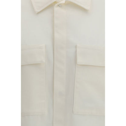LAMINAR Beige Polyester Shortsleeve Shirt by Lardini