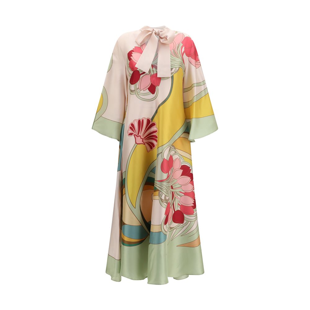 La Double J Multicolor Silk Casual Dress - Magnifico Dress