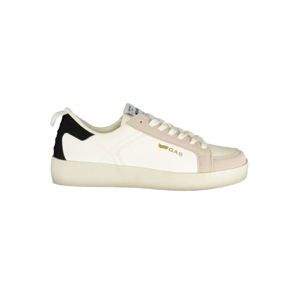 Gas Bianco Polyurethane Women Sneaker - White