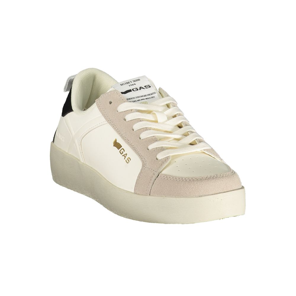 Gas Bianco Polyurethane Women Sneaker - White