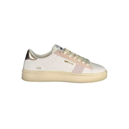 Gas White Polyester Athletic Sneakers for Women