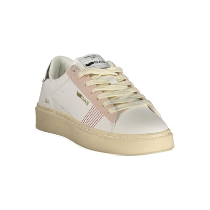 Gas White Polyester Athletic Sneakers for Women
