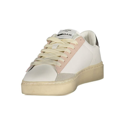 Gas White Polyester Athletic Sneakers for Women