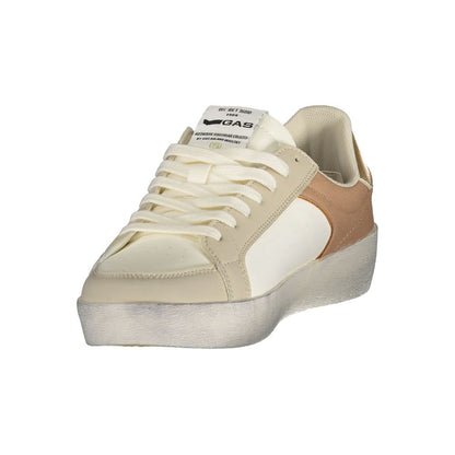 Gas White Polyester Athletic Sneakers for Women