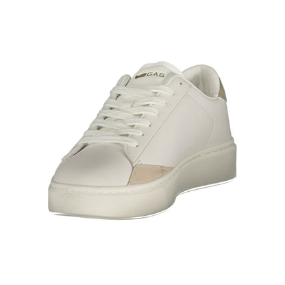 Gas White Polyester Athletic Sneakers - LEONARD LTX Sports Shoe