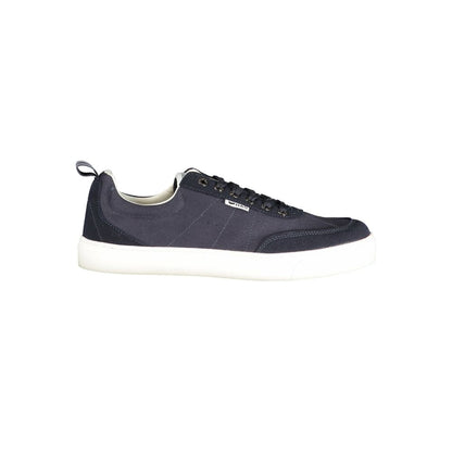 Gas Blue Polyester Athletic Sneakers