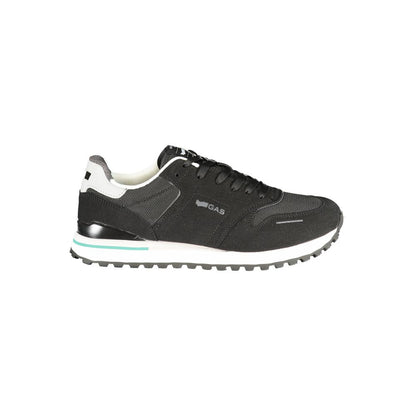 Gas Nero Polyurethane Men Sneaker - Black, EU44/US11