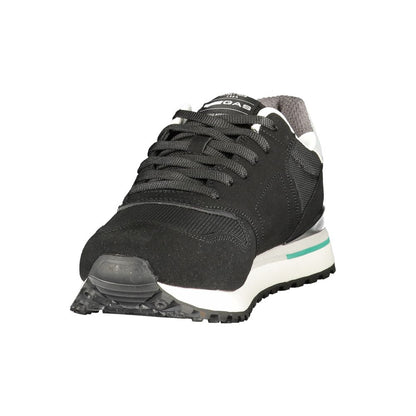 Gas Nero Polyurethane Men Sneaker - Black, EU44/US11