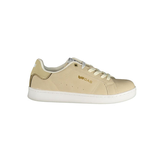 Gas Beige Polyester Athletic Sneakers for Women