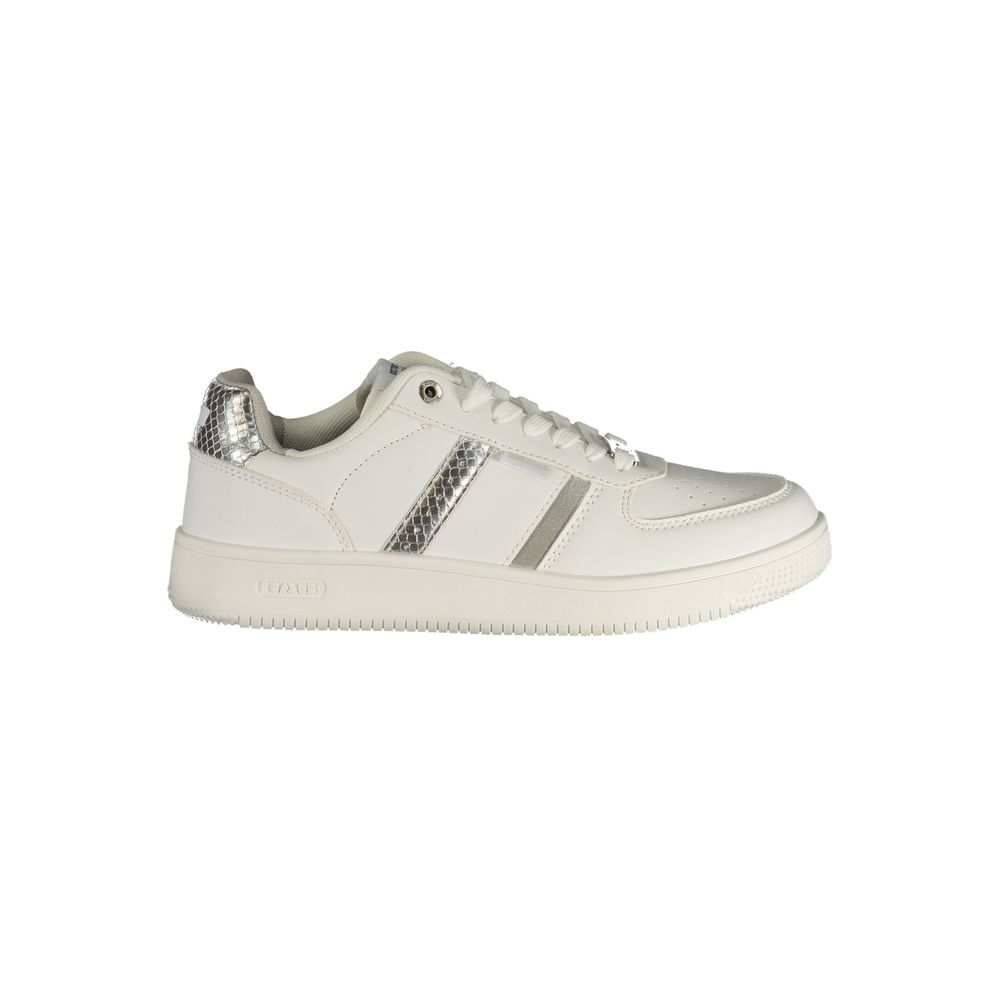 Gas White Polyester Athletic Sneakers for Women