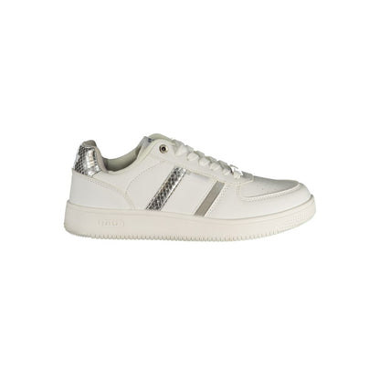 Gas White Polyester Athletic Sneakers for Women