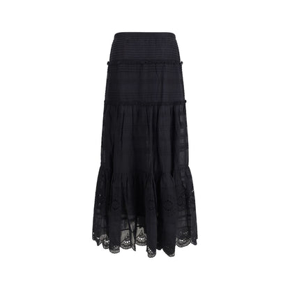 Marant Étoile Black Paoline Maxi Skirt