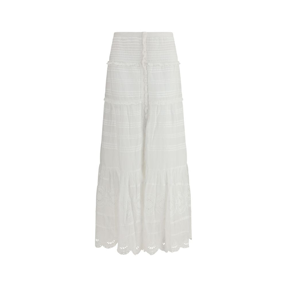 Marant Étoile White Paoline Maxi Skirt