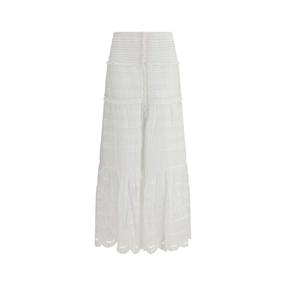 Marant Étoile White Paoline Maxi Skirt